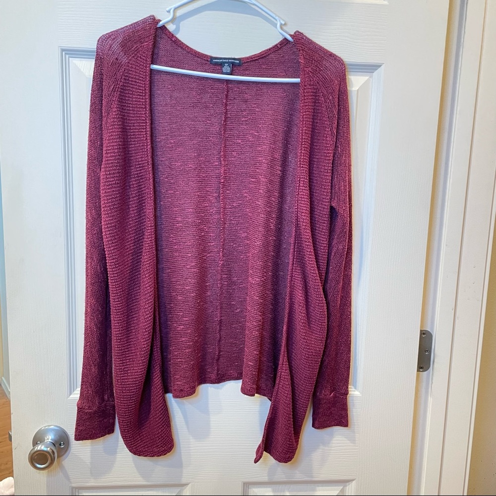 Red American Eagle Cardigan